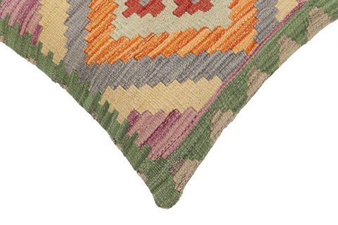 handmade Traditional Pillow Rust Gray Hand-Woven SQUARE 100% WOOL Hand woven turkish pillow2 x 2