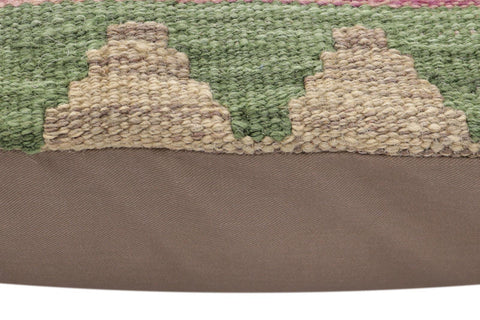 handmade Traditional Pillow Rust Gray Hand-Woven SQUARE 100% WOOL Hand woven turkish pillow2 x 2