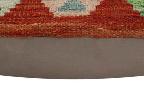 handmade Traditional Pillow Rust Blue Hand-Woven SQUARE 100% WOOL Hand woven turkish pillow2 x 2