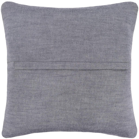 handmade Traditional Pillow Blue Beige Hand-Woven SQUARE 100% WOOL Hand woven turkish pillow2 x 2