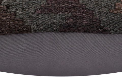 handmade Traditional Pillow Brown Purple Hand-Woven SQUARE 100% WOOL Hand woven turkish pillow2 x 2