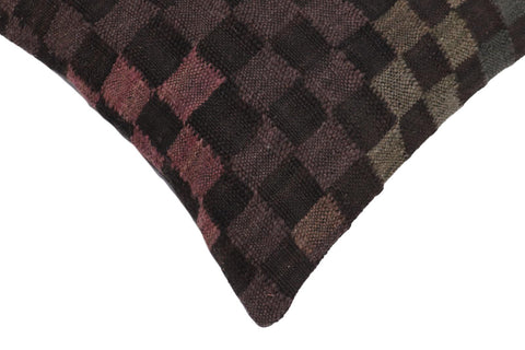 handmade Traditional Pillow Black Green Hand-Woven SQUARE 100% WOOL Hand woven turkish pillow2 x 2