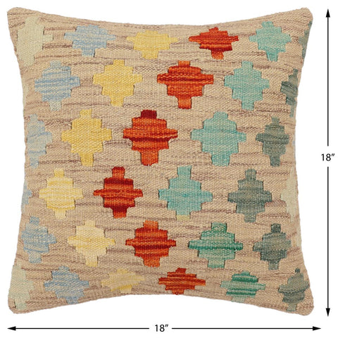 handmade Traditional Pillow Purple Rust Hand-Woven SQUARE 100% WOOL Hand woven turkish pillow2 x 2