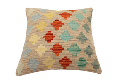 handmade Traditional Pillow Purple Rust Hand-Woven SQUARE 100% WOOL Hand woven turkish pillow2' x 2'