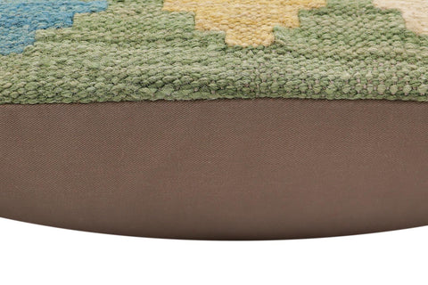 handmade Traditional Pillow Green Red Hand-Woven SQUARE 100% WOOL Hand woven turkish pillow2 x 2