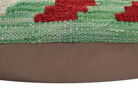 handmade Traditional Pillow Rust Blue Hand-Woven SQUARE 100% WOOL Hand woven turkish pillow2 x 2
