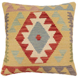 Rustic Cynthia Turkish Hand-Woven Kilim Pillow