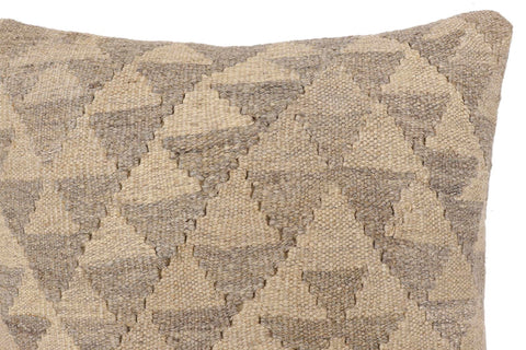 handmade Traditional Pillow Beige Tan Hand-Woven SQUARE 100% WOOL Hand woven turkish pillow2 x 2