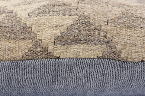 handmade Traditional Pillow Beige Tan Hand-Woven SQUARE 100% WOOL Hand woven turkish pillow2 x 2