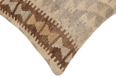 handmade Traditional Pillow Beige Tan Hand-Woven SQUARE 100% WOOL Hand woven turkish pillow2 x 2