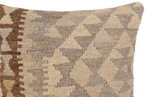 handmade Traditional Pillow Beige Tan Hand-Woven SQUARE 100% WOOL Hand woven turkish pillow2 x 2
