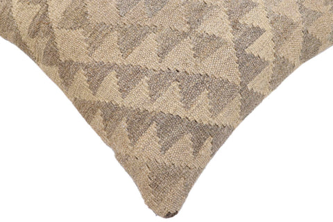 handmade Traditional Pillow Beige Gray Hand-Woven SQUARE 100% WOOL Hand woven turkish pillow2 x 2