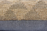 handmade Traditional Pillow Beige Brown Hand-Woven SQUARE 100% WOOL Hand woven turkish pillow2' x 2'