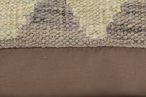 handmade Traditional Pillow Rust Gray Hand-Woven SQUARE 100% WOOL Hand woven turkish pillow2 x 2