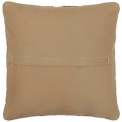 handmade Traditional Pillow Green Rust Hand-Woven SQUARE 100% WOOL Hand woven turkish pillow2' x 2'