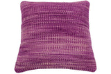 handmade Modern Pillow Purple Beige Hand-Woven SQUARE 100% WOOL  Hand woven turkish pillow  2 x 2