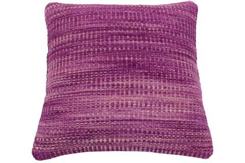 handmade Modern Pillow Purple Beige Hand-Woven SQUARE 100% WOOL  Hand woven turkish pillow  2 x 2