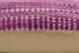 handmade Modern Pillow Purple Beige Hand-Woven SQUARE 100% WOOL  Hand woven turkish pillow  2 x 2