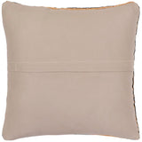 handmade Traditional Pillow Orange Blue Hand-Woven SQUARE 100% WOOL Handmade pillow