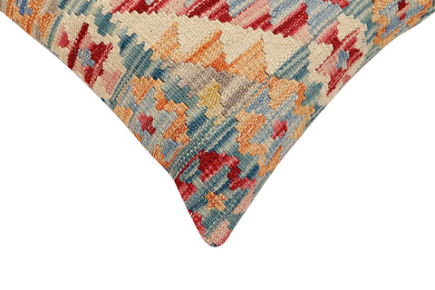 handmade Traditional Pillow Green Blue Hand-Woven SQUARE 100% WOOL Hand woven turkish pillow2 x 2