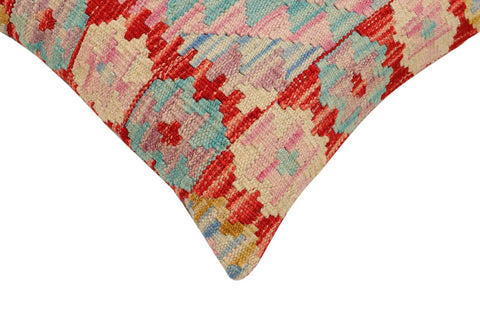 handmade Traditional Pillow Red Beige Hand-Woven SQUARE 100% WOOL Hand woven turkish pillow2 x 2
