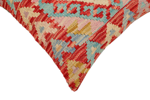 handmade Traditional Pillow Red Beige Hand-Woven SQUARE 100% WOOL Hand woven turkish pillow2 x 2