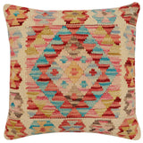 Rustic Michelle Turkish Hand-Woven Kilim Pillow
