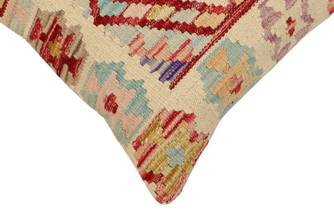 handmade Traditional Pillow Beige Rust Hand-Woven SQUARE 100% WOOL Hand woven turkish pillow2 x 2