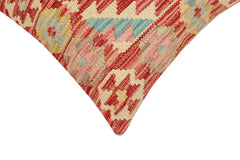 handmade Traditional Pillow Rust Beige Hand-Woven SQUARE 100% WOOL Hand woven turkish pillow2' x 2'