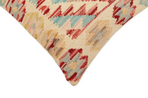 handmade Traditional Pillow Beige Rust Hand-Woven SQUARE 100% WOOL Hand woven turkish pillow2 x 2
