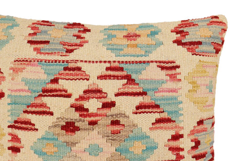 handmade Traditional Pillow Beige Rust Hand-Woven SQUARE 100% WOOL Hand woven turkish pillow2 x 2