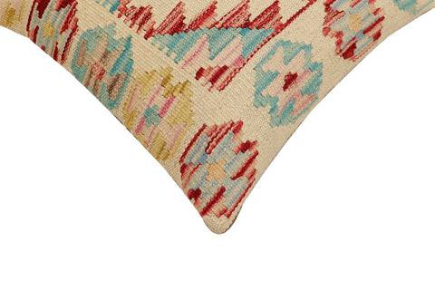 handmade Traditional Pillow Beige Rust Hand-Woven SQUARE 100% WOOL Hand woven turkish pillow2 x 2