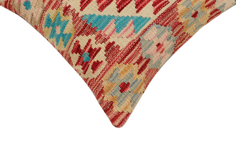 handmade Traditional Pillow Rust Blue Hand-Woven SQUARE 100% WOOL Hand woven turkish pillow2 x 2