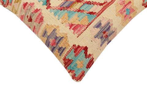 handmade Traditional Pillow Beige Rust Hand-Woven SQUARE 100% WOOL Hand woven turkish pillow2 x 2
