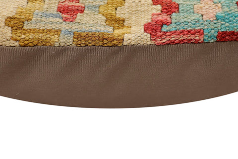 handmade Traditional Pillow Beige Rust Hand-Woven SQUARE 100% WOOL Hand woven turkish pillow2 x 2