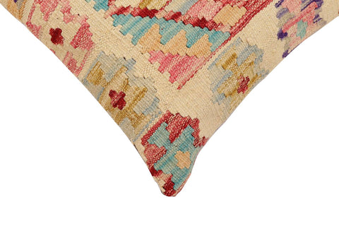 handmade Traditional Pillow Beige Rust Hand-Woven SQUARE 100% WOOL Hand woven turkish pillow2 x 2