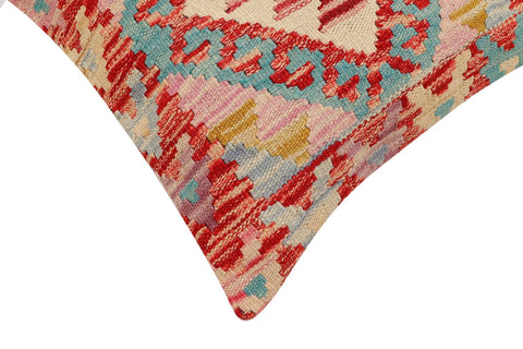 handmade Traditional Pillow Red Beige Hand-Woven SQUARE 100% WOOL Hand woven turkish pillow2 x 2