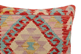 handmade Traditional Pillow Red Beige Hand-Woven SQUARE 100% WOOL Hand woven turkish pillow2' x 2'
