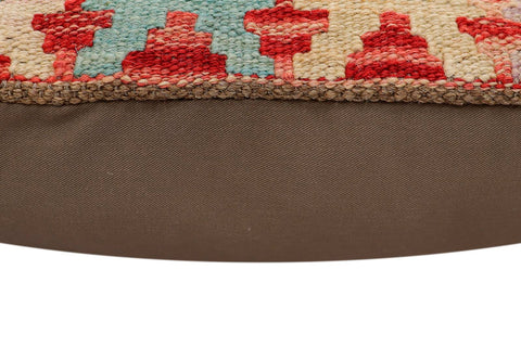 handmade Traditional Pillow Red Beige Hand-Woven SQUARE 100% WOOL Hand woven turkish pillow2 x 2