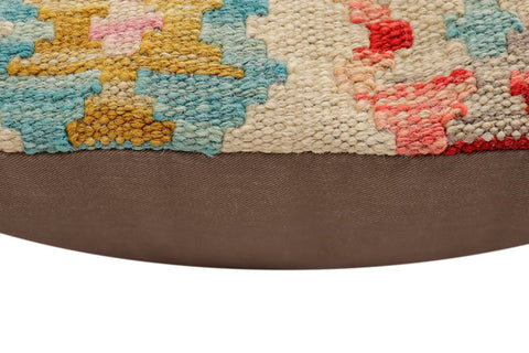 handmade Traditional Pillow Beige Red Hand-Woven SQUARE 100% WOOL Hand woven turkish pillow2 x 2