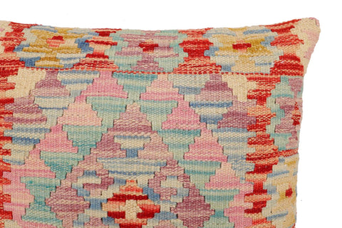 handmade Traditional Pillow Red Beige Hand-Woven SQUARE 100% WOOL Hand woven turkish pillow2 x 2