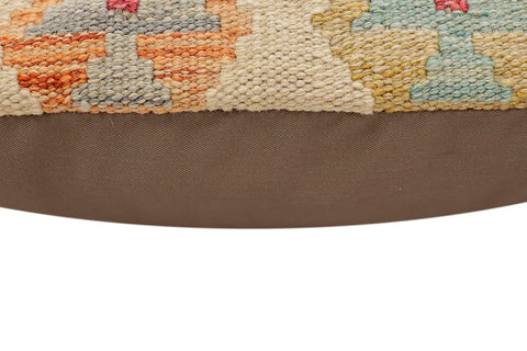 handmade Traditional Pillow Beige Red Hand-Woven SQUARE 100% WOOL Hand woven turkish pillow2 x 2