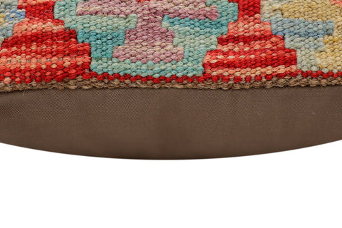 handmade Traditional Pillow Red Blue Hand-Woven SQUARE 100% WOOL Hand woven turkish pillow2 x 2