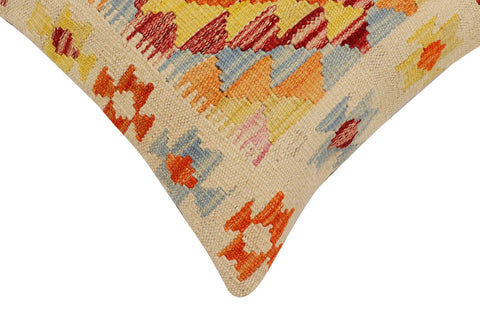 handmade Traditional Pillow Beige Rust Hand-Woven SQUARE 100% WOOL Hand woven turkish pillow2 x 2