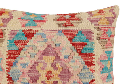 handmade Traditional Pillow Red Blue Hand-Woven SQUARE 100% WOOL Hand woven turkish pillow2 x 2