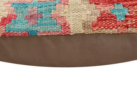 handmade Traditional Pillow Red Blue Hand-Woven SQUARE 100% WOOL Hand woven turkish pillow2 x 2