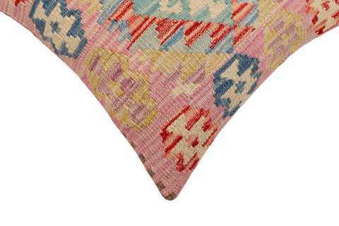 handmade Traditional Pillow Red Blue Hand-Woven SQUARE 100% WOOL Hand woven turkish pillow2 x 2