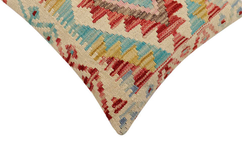 handmade Traditional Pillow Beige Red Hand-Woven SQUARE 100% WOOL Hand woven turkish pillow2 x 2