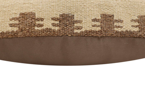 handmade Traditional Pillow Beige Red Hand-Woven SQUARE 100% WOOL Hand woven turkish pillow2 x 2