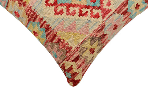 handmade Traditional Pillow Red Beige Hand-Woven SQUARE 100% WOOL Hand woven turkish pillow2 x 2